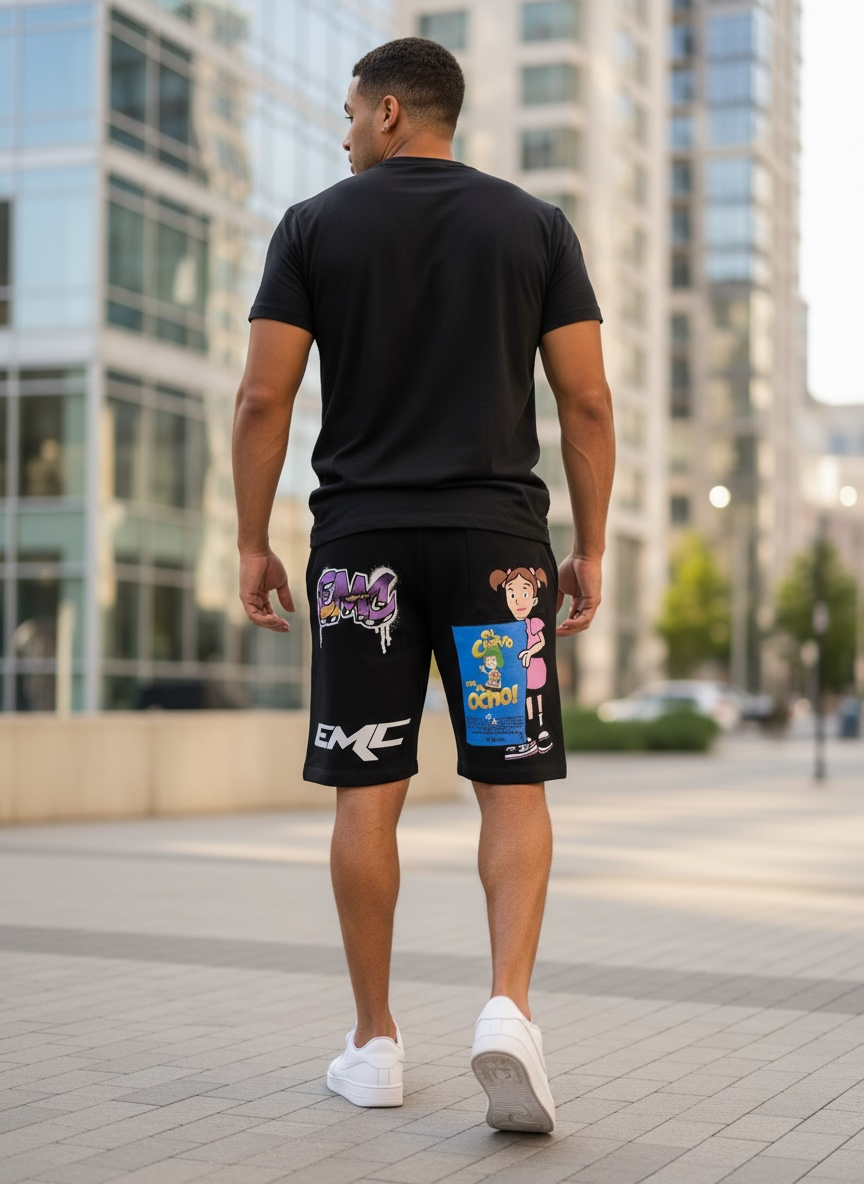 BLACK RRW SHORTS
