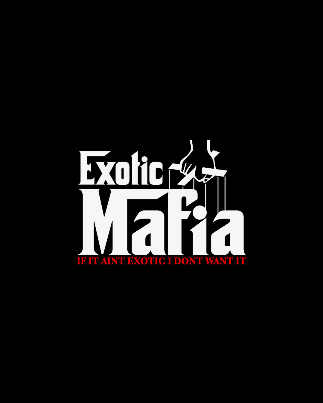Exotic Mafia logo with text on a black background